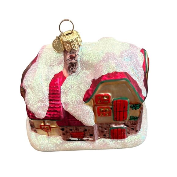 Department 56 - North Pole - Glass Ornament "Santas Workshop" Vintage -‎ 1990's - Picture 7 of 16